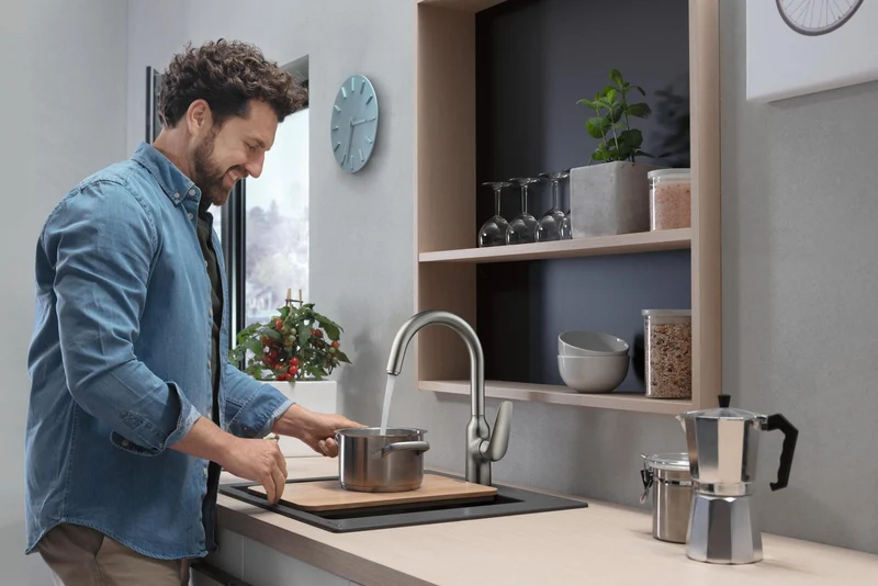Hansgrohe Schneidebrett Eiche F16 – Passend für S51 SilicaTec & S71 Edelstahlspülen