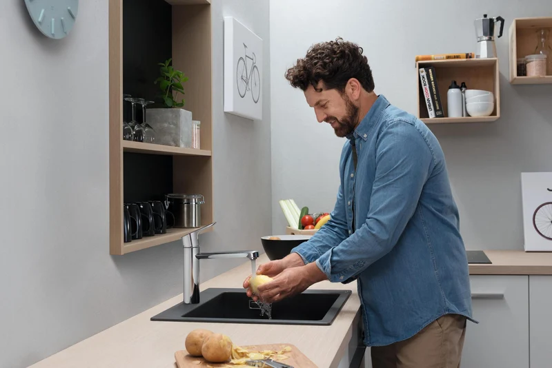 Hansgrohe Schneidebrett Eiche F16 – Passend für S51 SilicaTec & S71 Edelstahlspülen