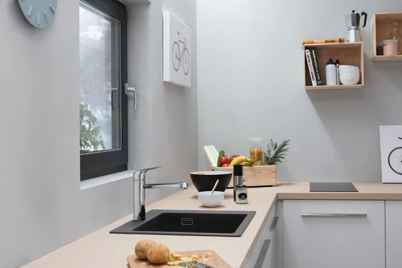 Hansgrohe Schneidebrett Eiche F16 – Passend für S51 SilicaTec & S71 Edelstahlspülen