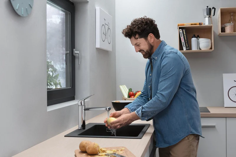 Hansgrohe Schneidebrett Eiche F16 – Passend für S51 SilicaTec & S71 Edelstahlspülen