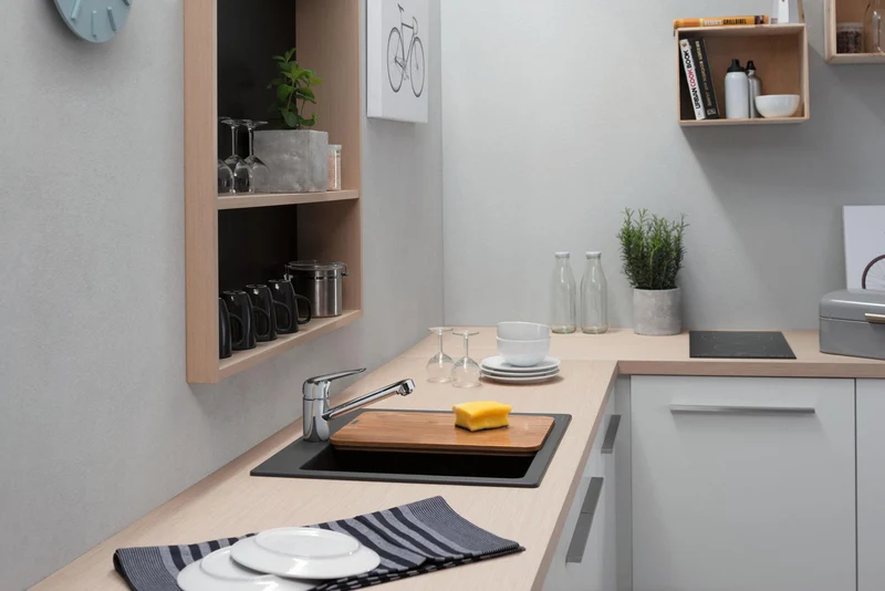 Hansgrohe Schneidebrett Eiche F16 – Passend für S51 SilicaTec & S71 Edelstahlspülen
