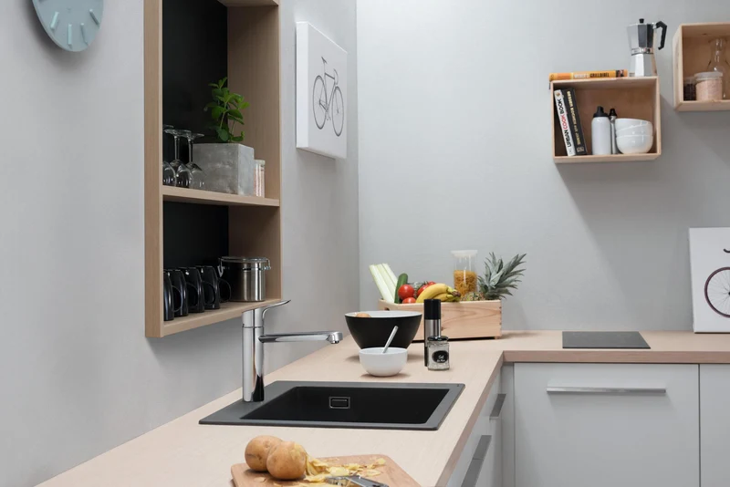 Hansgrohe Schneidebrett Eiche F16 – Passend für S51 SilicaTec & S71 Edelstahlspülen