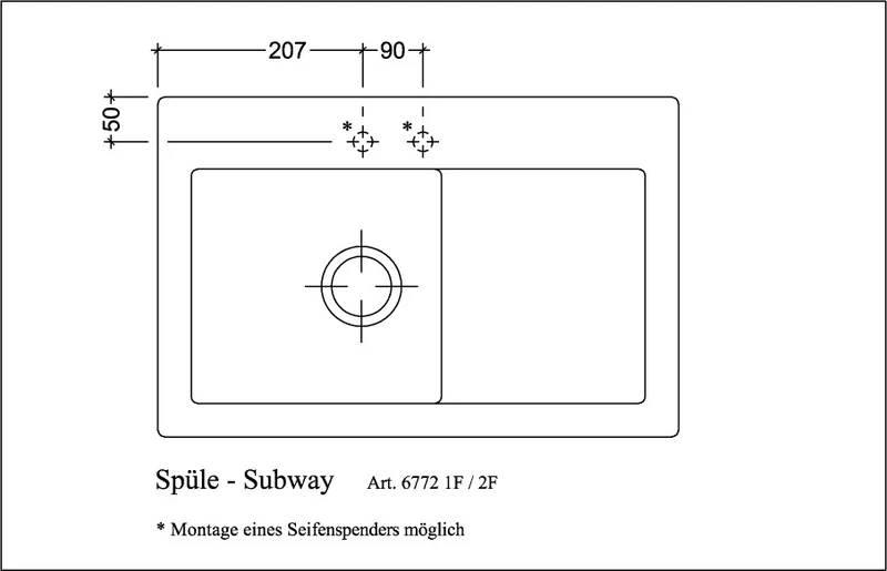 Villeroy & Boch Subway 45 flat
