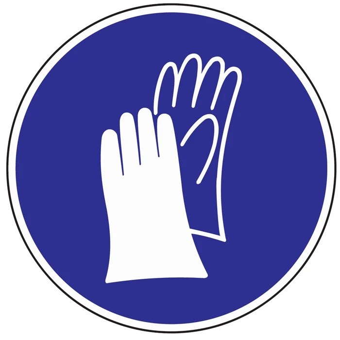 Gebotszeichen ASR A1.3/BGV A8 ( 3000277510 ) Handschutz benutzen 10 Stück