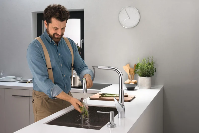 hansgrohe Schneidebrett Nussbaum dunkel F15 – Passend für S51 SilicaTec & S71 Edelstahlspülen