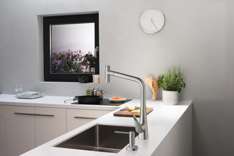 hansgrohe Schneidebrett Nussbaum dunkel F15 – Passend für S51 SilicaTec & S71 Edelstahlspülen