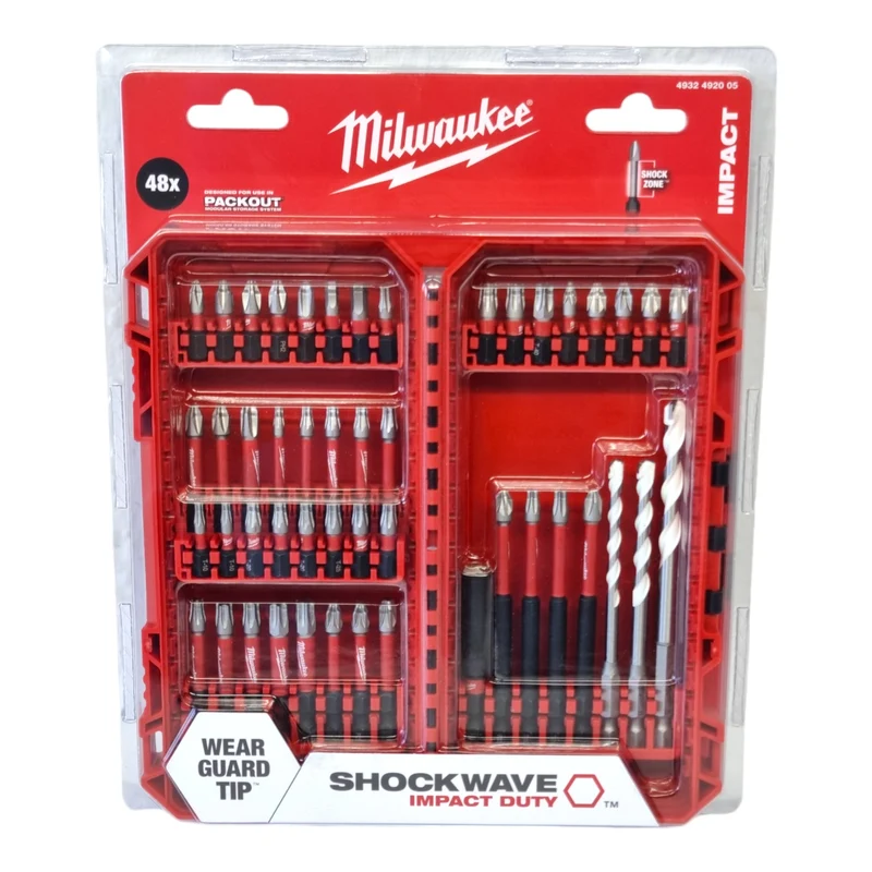 Milwaukee Shockwave Bit Set 1/4" 48 teilig PH / PZ / TX / HEX ( 4932492005 )