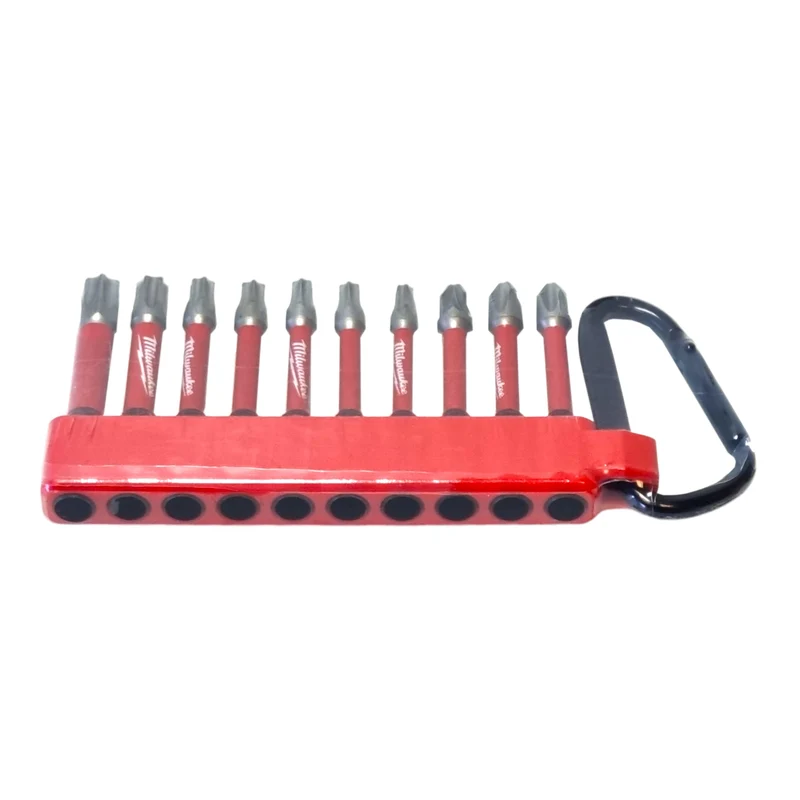 Milwaukee Shockwave Schrauberbit Karabiner 10 tlg. ( 4932480941 ) Phillips / Pozidriv / Torx