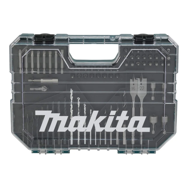 Makita Bit Bohrer Set 1/4" 75 tlg. im Koffer ( E-16988 ) Phillips / Pozidriv / Schlitz / Hex / Torx