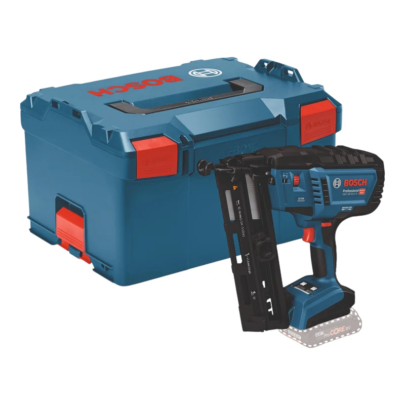 Bosch GNH 18V-64-2 M Professional Akku Holznagler 18 V 1,6 x 32 - 64 mm Brushless + L-Boxx ( 0601482001 ) - ohne Akku, ohne Ladegerät