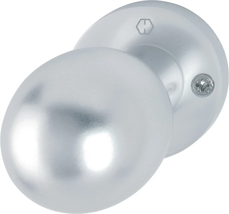 HOPPE Knopfrosette 50/11 Aluminium F1 mit M12 Gewinde für Kugelknopf