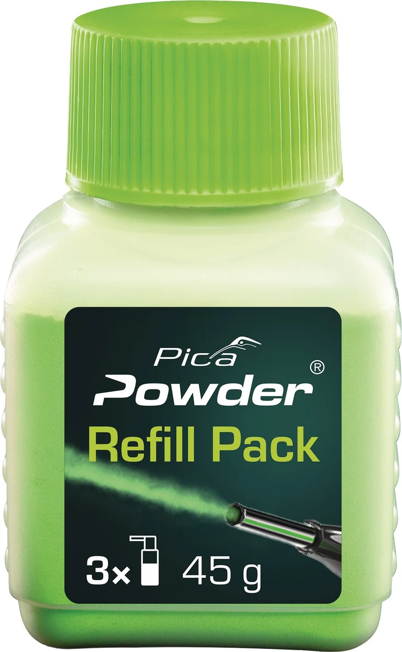 PICA Nachfüllpulver Pica Powder grün – fluoreszierendes Kreidepulver für Spray Marker 4000