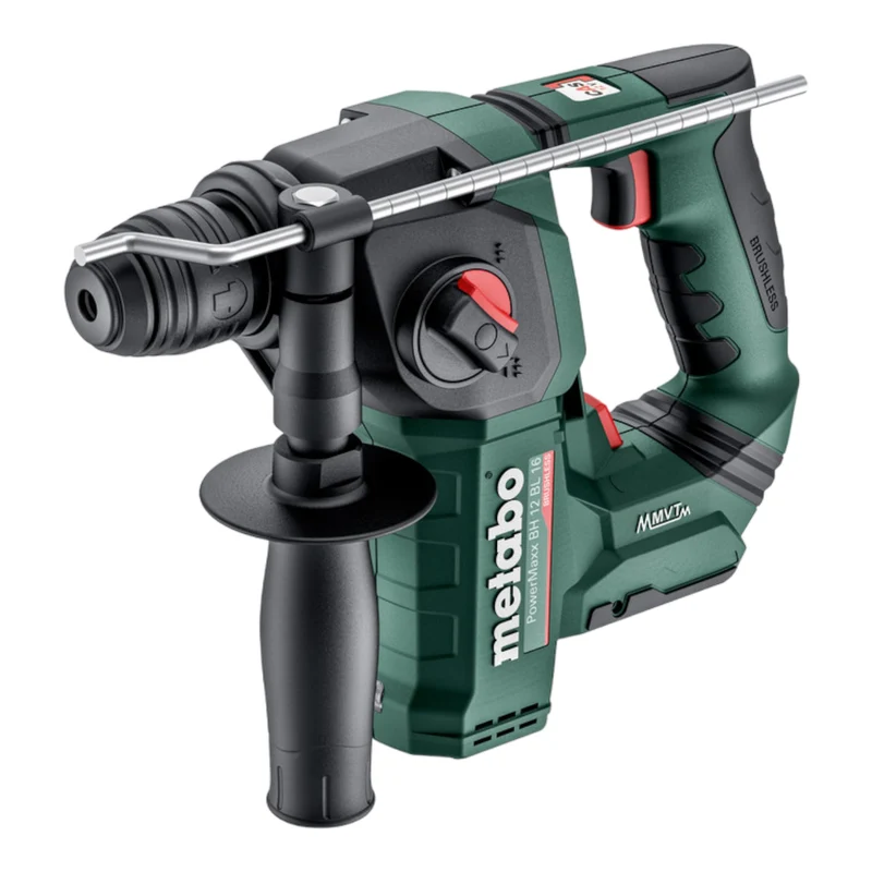 Metabo PowerMaxx BH 12 BL 16 Akku Bohrhammer 12 V 1,3 J SDS-Plus Brushless + Koffer ( 600207860 ) - ohne Akku, ohne Ladegerät