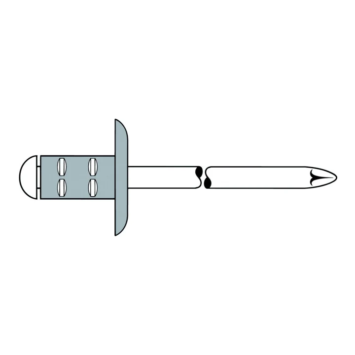 GESIPA Blindniet PolyGrip® Nietschaft d x l 3,2 x 8 mm K9,5 ( 4000813560 )