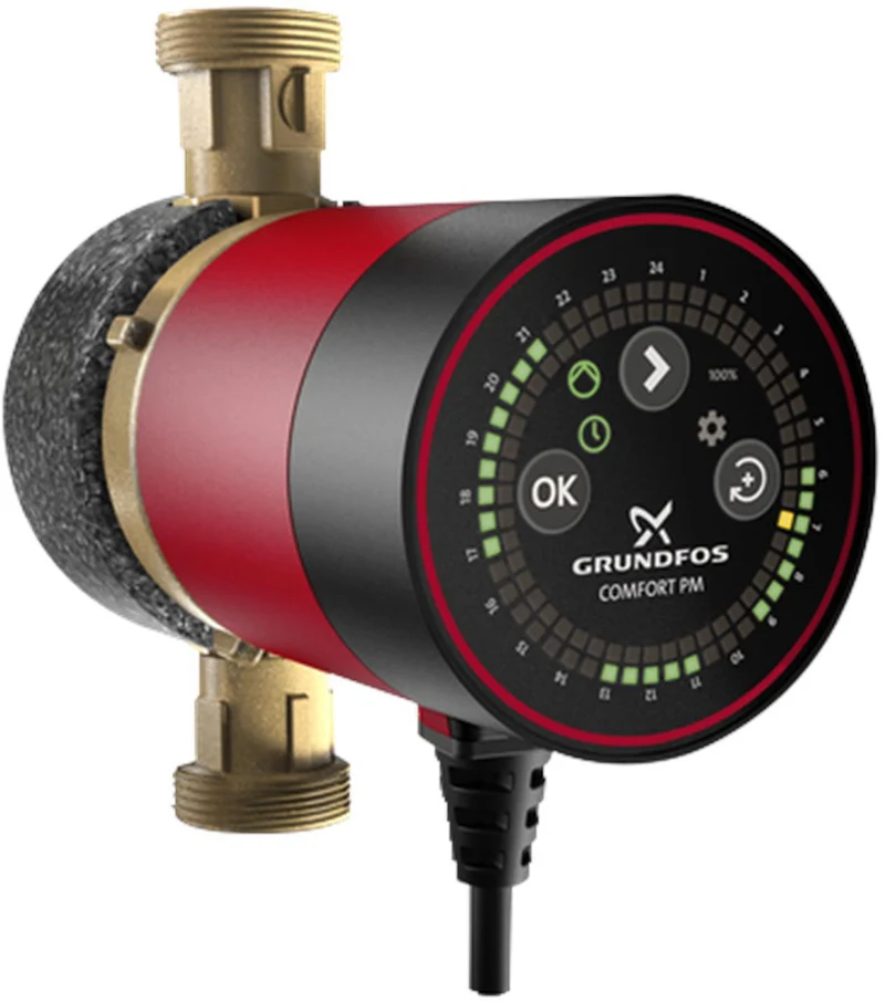 GRUNDFOS Zirkulationspumpe COMFORT 15-14 BXU PM – Hocheffizienz mit Zeitschaltuhr