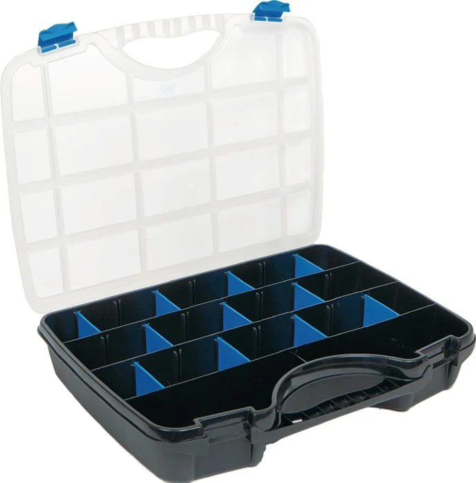 Sortimentskasten Basic Line ( 4000871447 ) B312xT238xH51mm transparent schwarz-blau