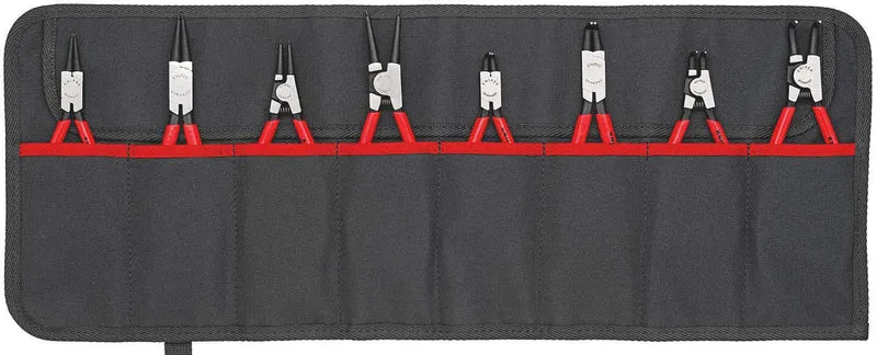 KNIPEX Sicherungsringzangensatz 8-teilig in Rolltasche 10-60 mm