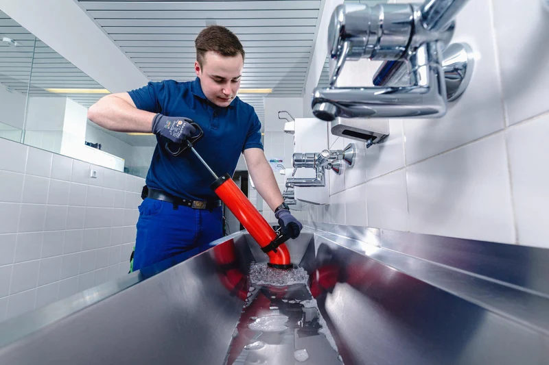 ROTHENBERGER ROPUMP SUPER PLUS Saug-Druckreiniger Set mit 3 Adaptern für Rohrreinigungen