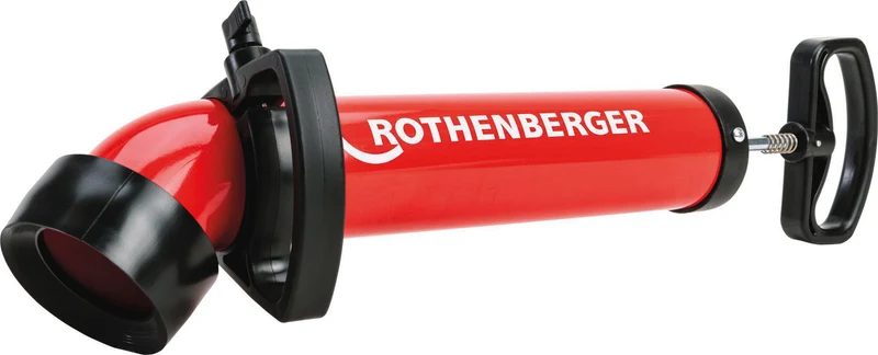 ROTHENBERGER ROPUMP SUPER PLUS Saug-Druckreiniger Set mit 3 Adaptern für Rohrreinigungen