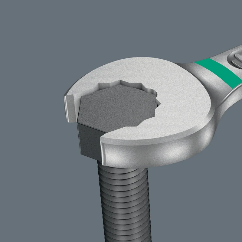WERA Ringmaulschlüsselsatz 6003 Joker 8 Imperial Set 1 – 8-teilig, zöllig, für enge Bauräume