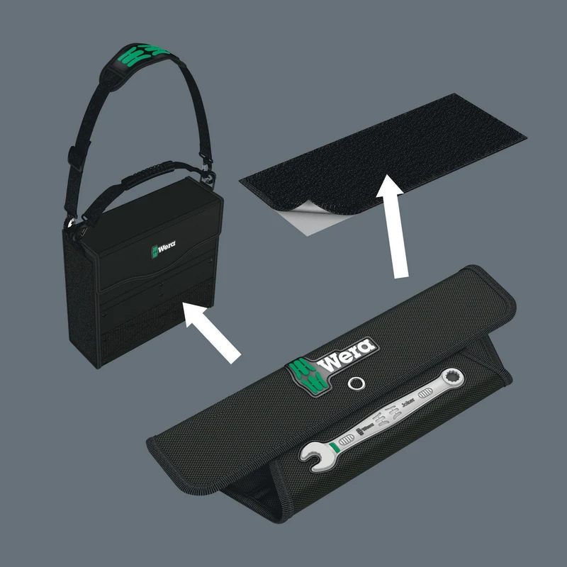 WERA Ringmaulschlüsselsatz 6003 Joker 8 Imperial Set 1 – 8-teilig, zöllig, für enge Bauräume