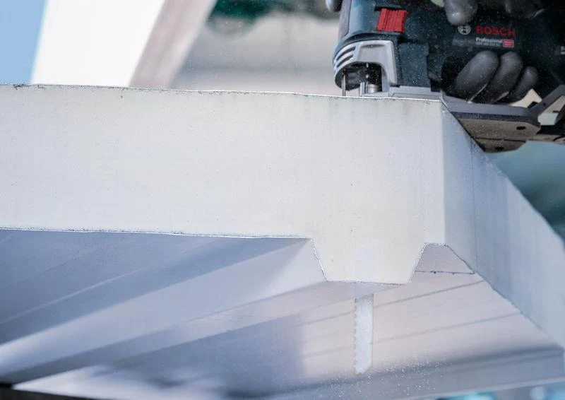 BOSCH Stichsägeblatt T 1018 AFP, 250 mm, BIM, für Metall-Sandwich-Paneele