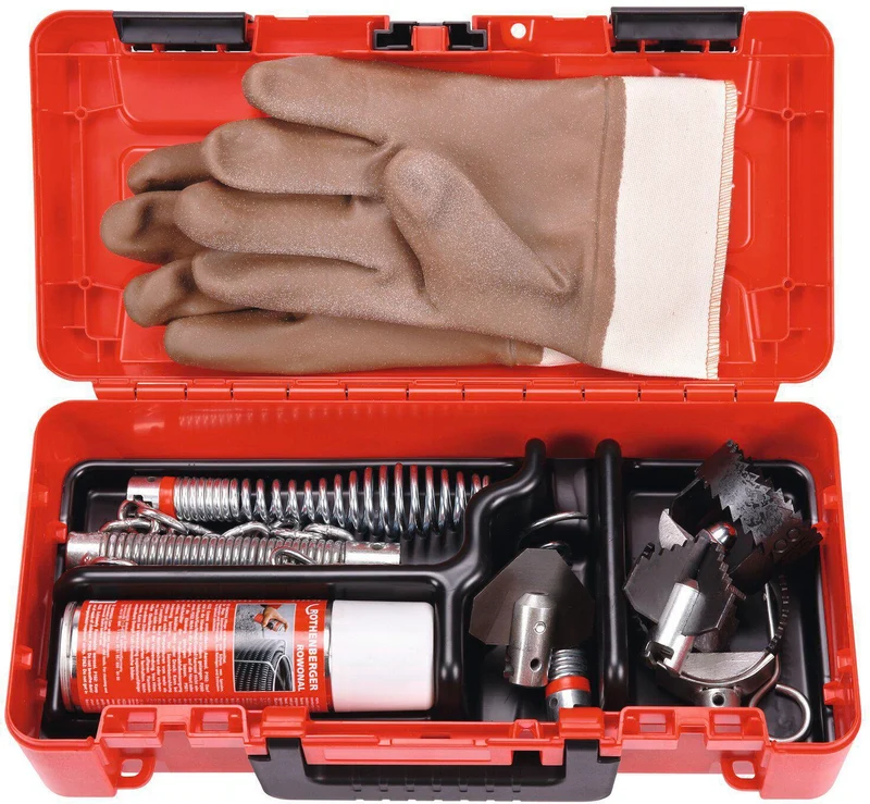 ROTHENBERGER Werkzeugset L 11-teilig für R600/R650/R750 – Profi-Set für Rohrreinigung