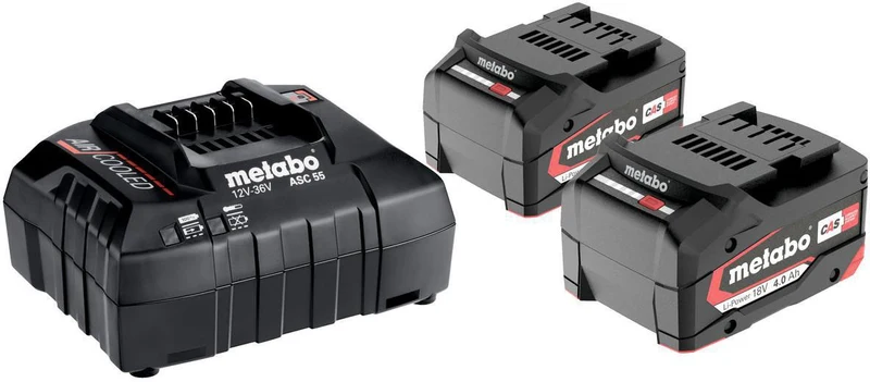 METABO Akku-Set Basic 4,0 18V 2x4Ah – 100% kompatibel mit allen Metabo Akku-Maschinen seit 2009