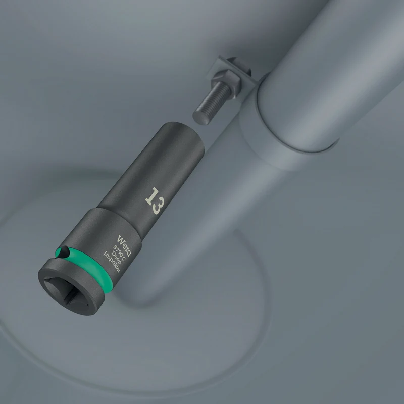 WERA Kraftsteckschlüsselsatz 8790 C Impaktor Deep Set 1, 11-teilig, 1/2 Zoll, 6-kant, lang
