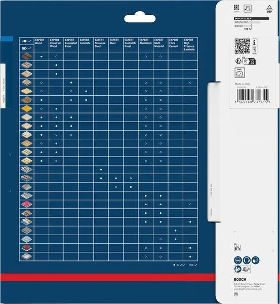 Bosch Kreissägeblatt Expert for Steel 230 mm, 48 Zähne, für Edelstahl, 25,4 mm Bohrung