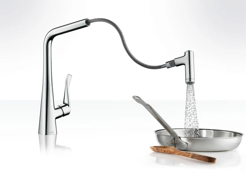 HANSGROHE EH-Küchenmischer METRIS DN 15 m Ausz-br
