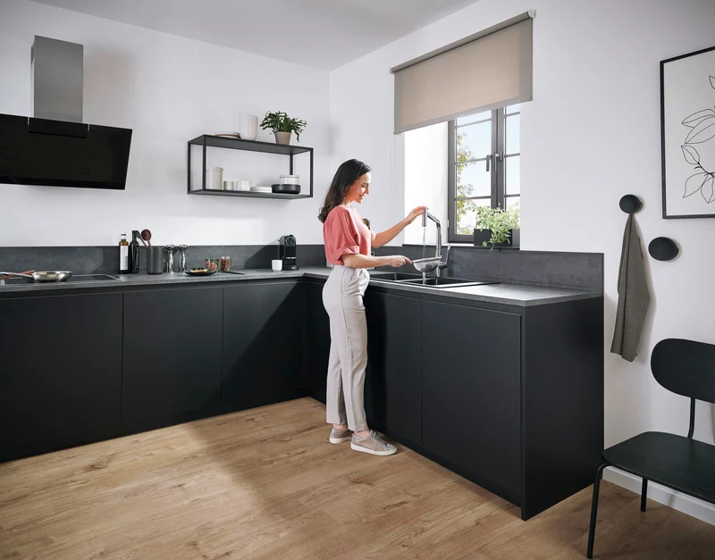 HANSGROHE EH-Küchenmischer METRIS DN 15 m Ausz-br