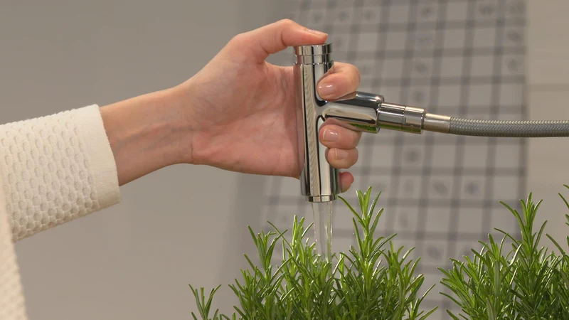 HANSGROHE EH-Küchenmischer METRIS DN 15 m Ausz-br
