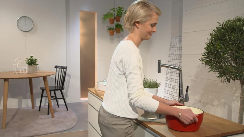 HANSGROHE EH-Küchenmischer METRIS DN 15 m Ausz-br