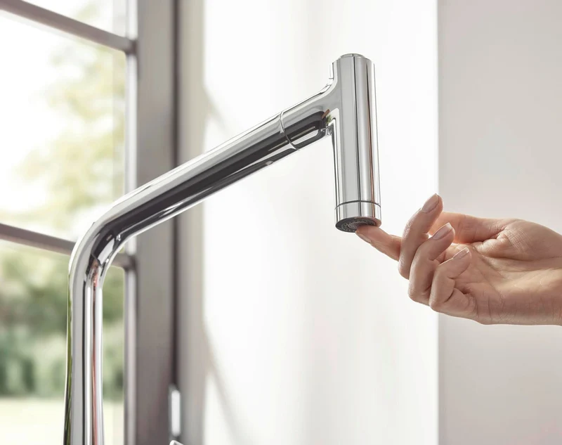 HANSGROHE EH-Küchenmischer METRIS DN 15 m Ausz-br