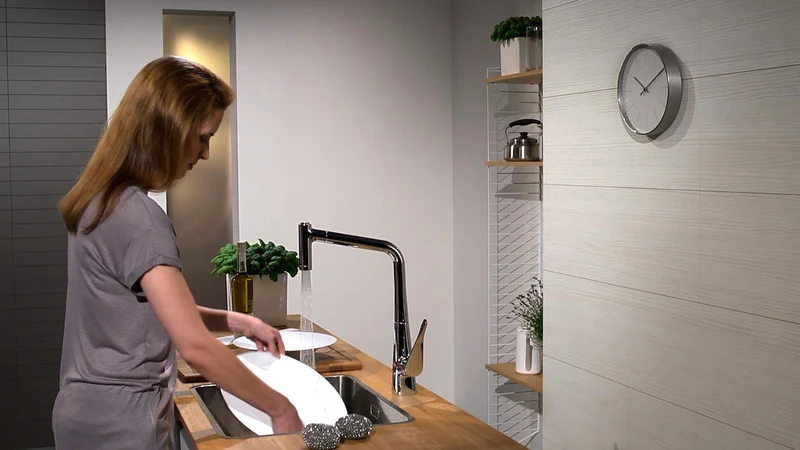 HANSGROHE EH-Küchenmischer METRIS DN 15 m Ausz-br