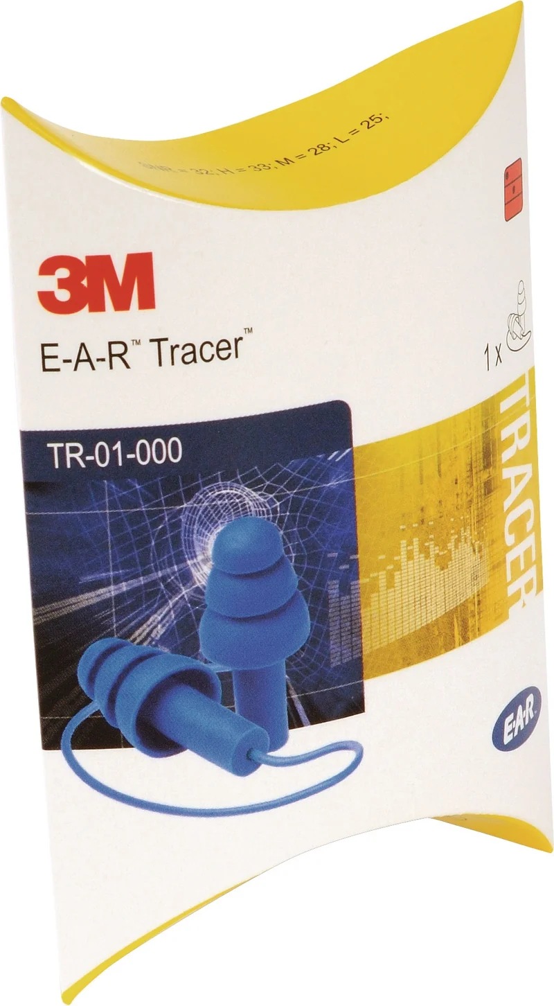 3M E-A-R™ Tracers™ Gehörschutzstöpsel SNR 29 dB, 50 Paar, metalldetektierbar
