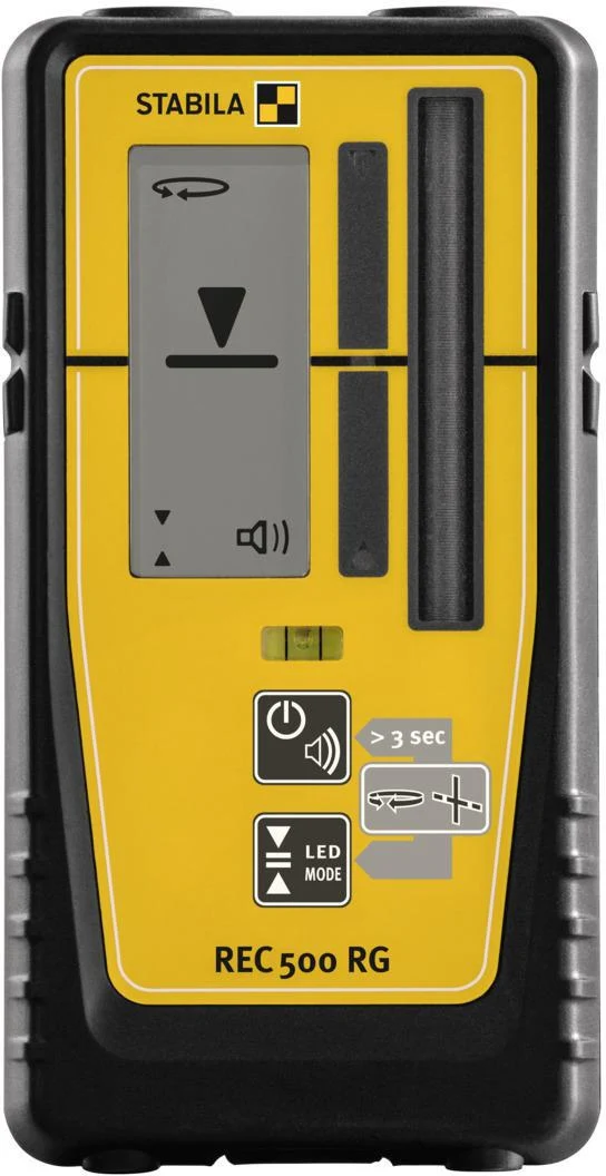 STABILA Rotations- und Linien-Receiver REC 500 RG – Laserempfänger für Rotations- und Linienlaser, 50 h