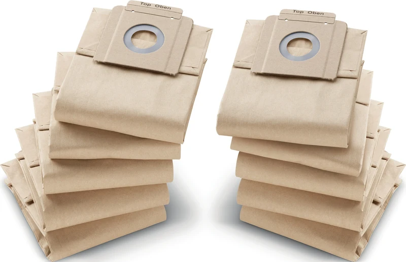 KÄRCHER Papierfilterbeutel für Trockensauger T9/T10 – 10 Stück pro Packung