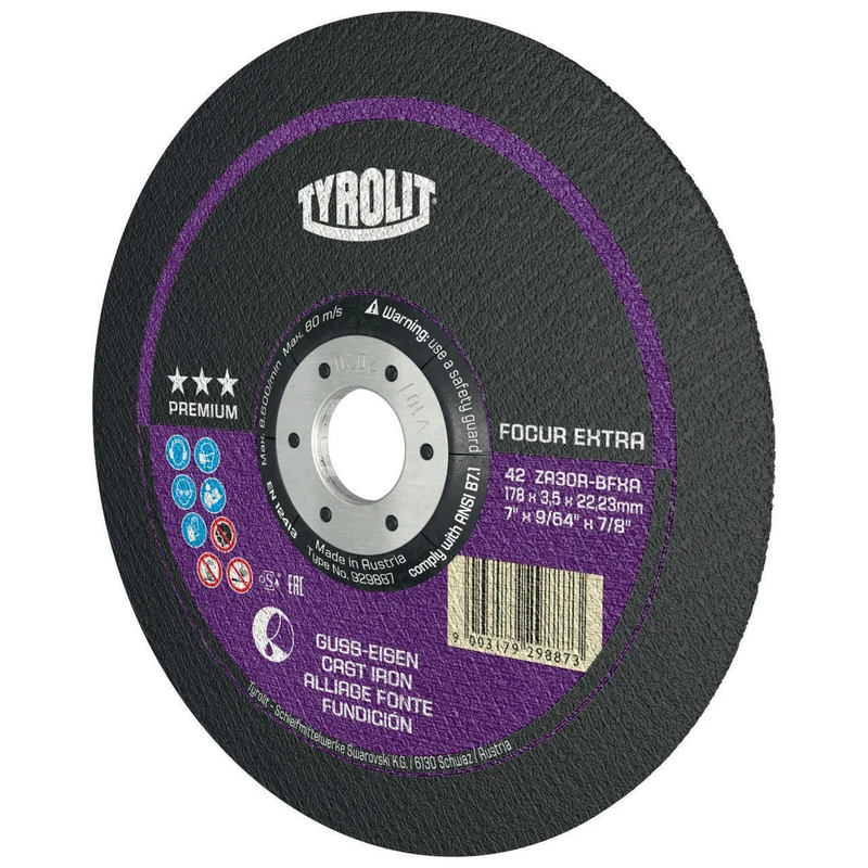 TYROLIT PREMIUM FOCUR EXTRA Trennscheibe 230x3mm für Guss – 25 Stück