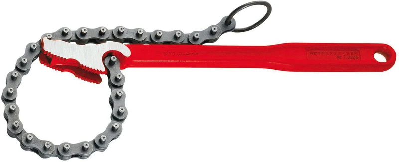 ROTHENBERGER Kettenrohrzange 4 Zoll – 300 mm, Spannweite 115 mm, für Rohre bis Ø 101,6 mm