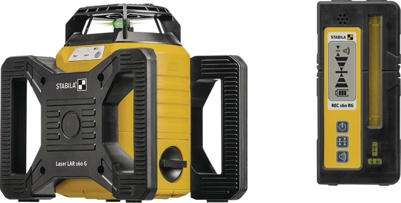 STABILA Rotationslaser-Set LAR 160 G 600 m 4-teilig ± 5° mit GREENBEAM-Technologie