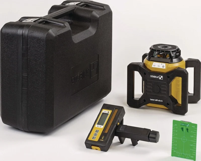 STABILA Rotationslaser-Set LAR 160 G 600 m 4-teilig ± 5° mit GREENBEAM-Technologie