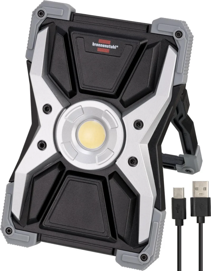 BRENNENSTUHL Akku-LED-Strahler RUFUS 30 W 3000 lm IP65 mit Powerbank-Funktion