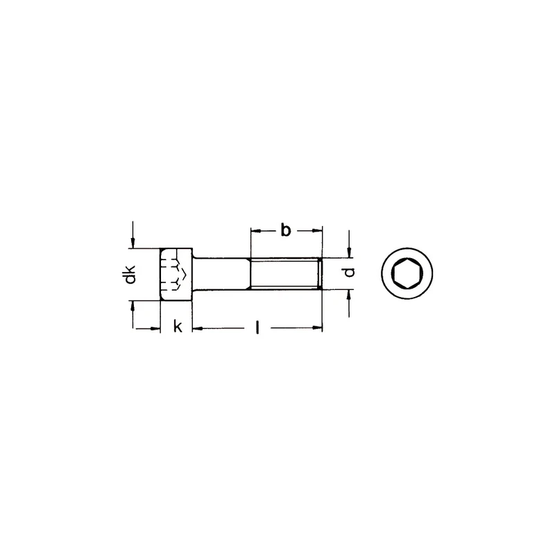 ISO4762/DIN912 Zylinderschrauben mit Innensechskant 8.8 verzinkt