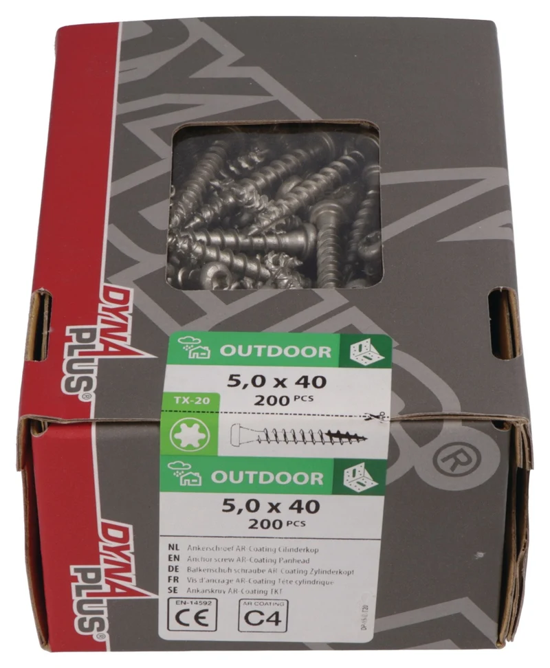 DYNAPLUS Ankerschraube 5x40 mm TX-20 AR-Beschichtung