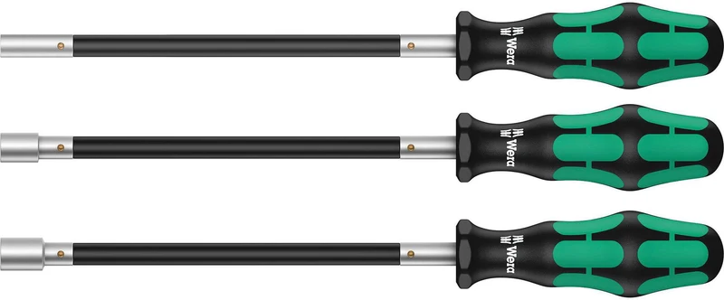 WERA Schlauchklemmenschraubendrehersatz 391/3 3-tlg. Kraftform flexibel