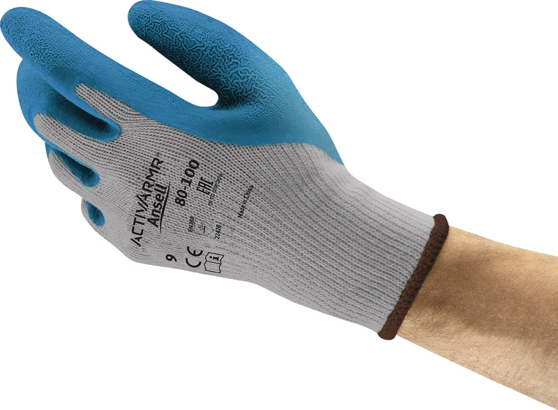 ANSELL ActivArmr® 80-100 Schnittschutzhandschuhe Gr. 10 blau/grau EN 388 PSA II