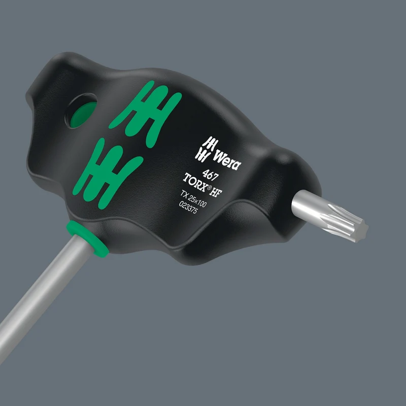 WERA Sechskantschraubendrehersatz 454/7 HF Set 1, 7-teilig, Quergriff, Hex-Plus, mit Haltefunktion