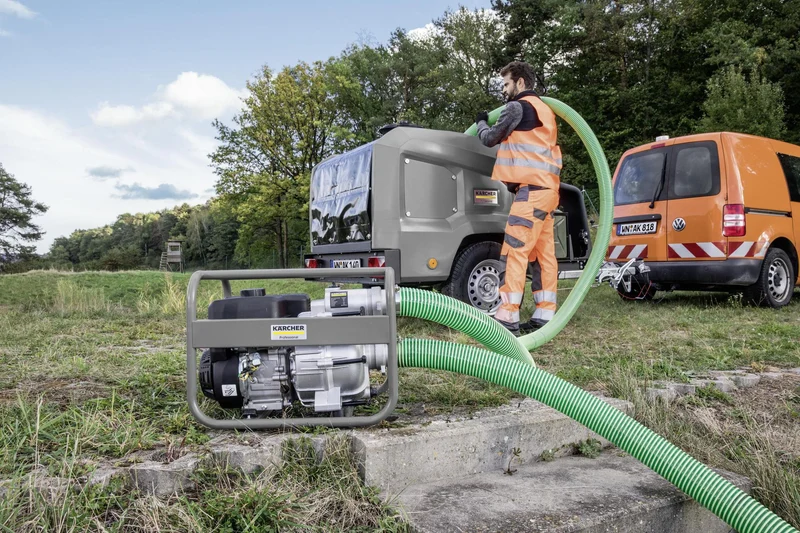 KÄRCHER Schmutzwasserpumpe WWP 45 Benzin 196 cm³ Förderleistung 45.000 l/h